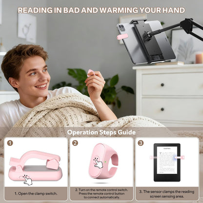 Remote Page Turner Ring For Kindle Paperwhite/Scribe/Oasis, Wireless RF Remote Clicker, Compatible With IPhone, Android Tablets, E-Readers, Camera Shutter And Video Trigger