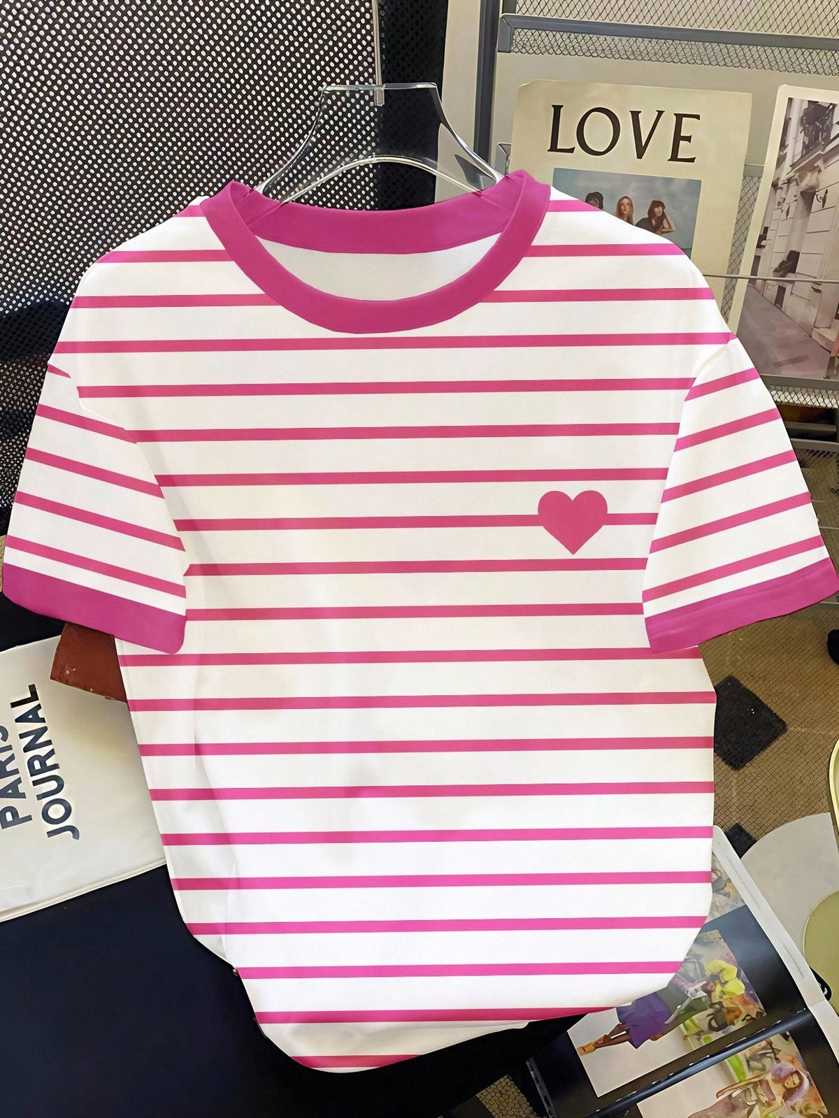 Resyla Women's Casual Striped Print Round Neck Short Sleeve T-Shirt, Suitable For Summer Holiday And Daily Commute