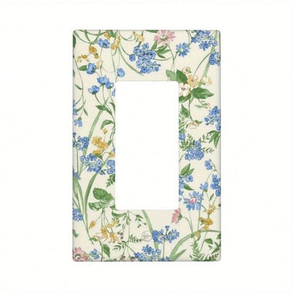Retro French Floral-Themed Wall Panels, Five Types Of Reusable Decorative Socket Boards Are Available For Selection- Light Switch Cover Decorative