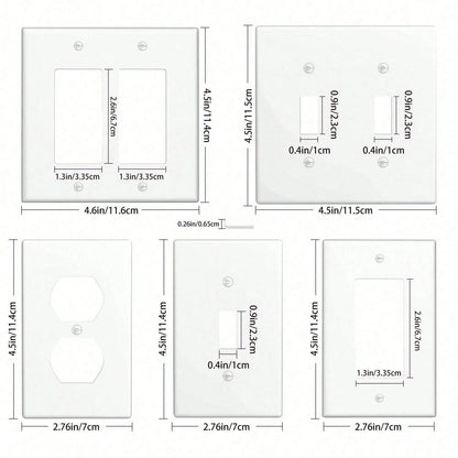 Retro French Floral-Themed Wall Panels, Five Types Of Reusable Decorative Socket Boards Are Available For Selection- Light Switch Cover Decorative