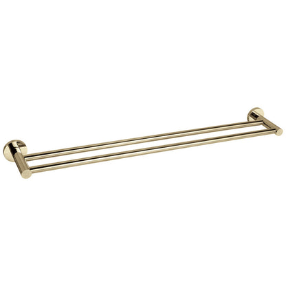 ROELEX 750mm Twin Towel Rail Brushed Brass Accessories ECT