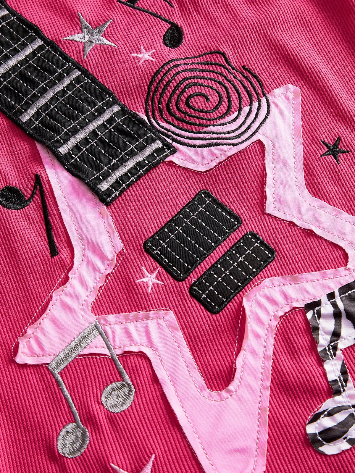 ROMWE Grunge Punk Women's Casual Versatile Daily Wear Musical Note Pattern Camisole Top
