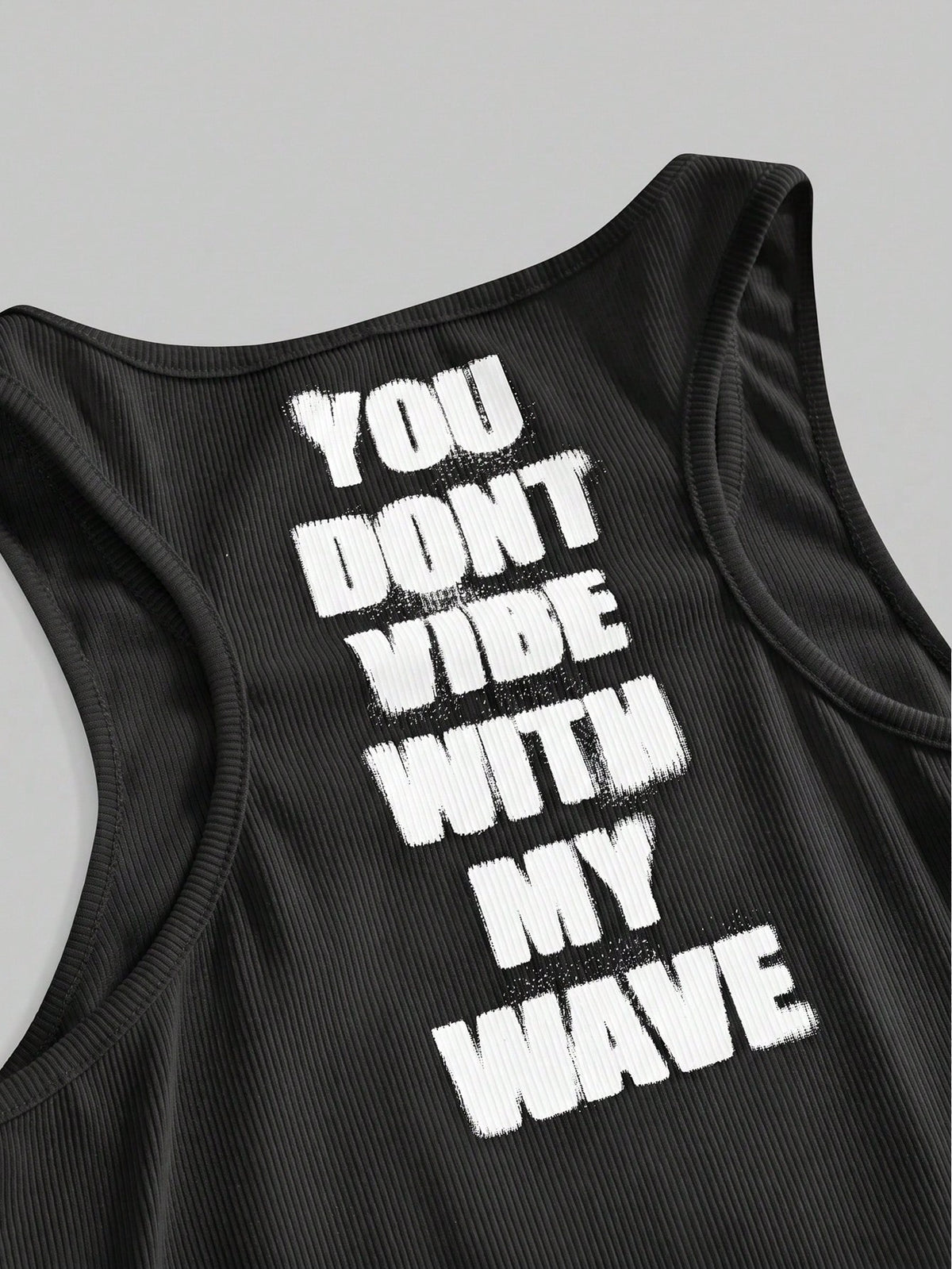 ROMWE Y2K Abby Letter Slogan Graphic Print Women Tank Top