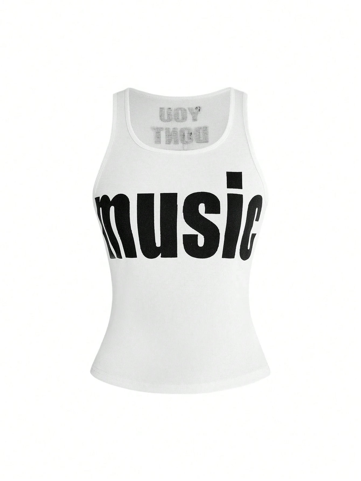 ROMWE Y2K Abby Letter Slogan Graphic Print Women Tank Top