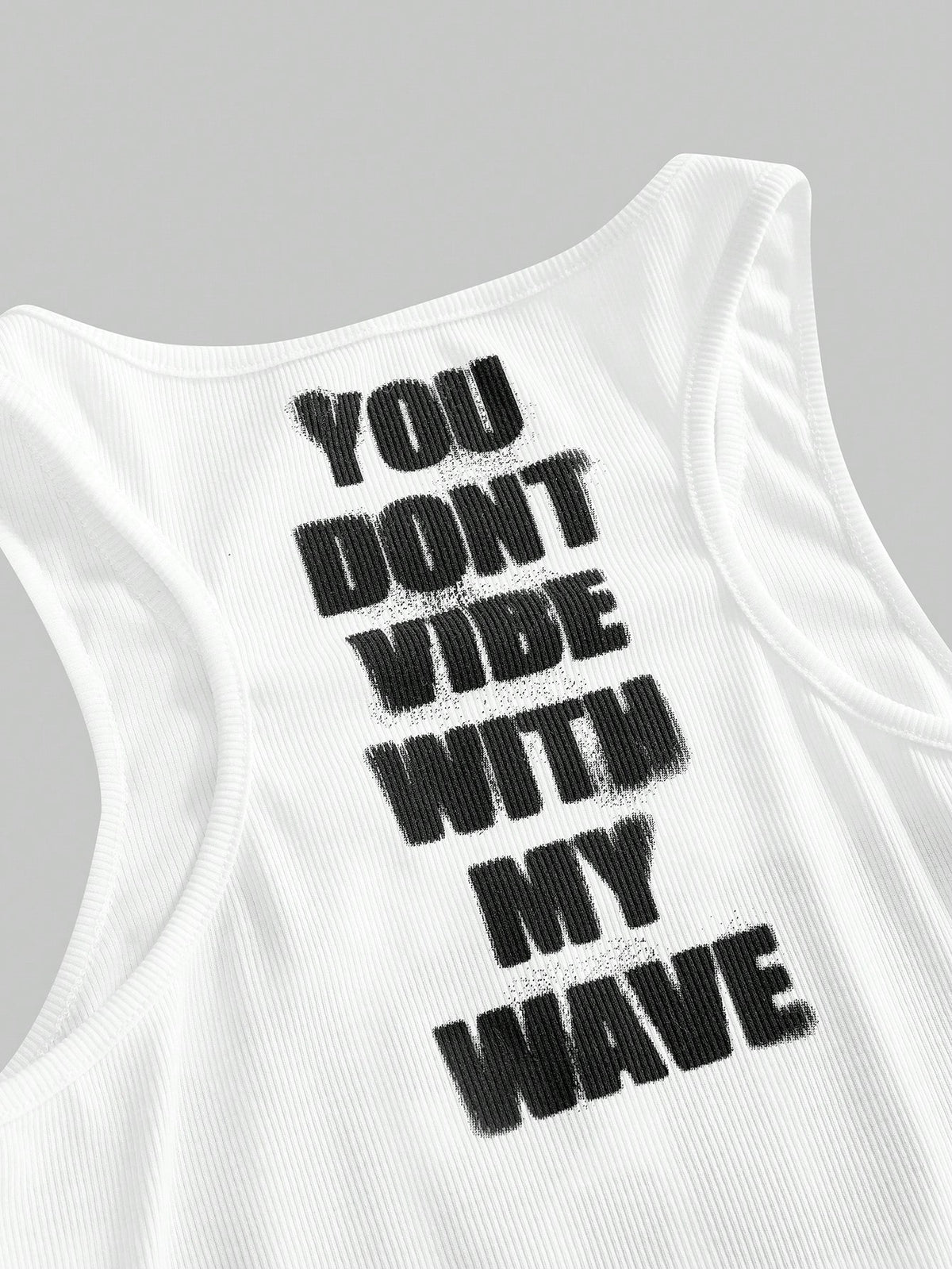 ROMWE Y2K Abby Letter Slogan Graphic Print Women Tank Top