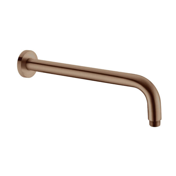 Round Shower Arm Brushed Bronze YSW502-BZ Showers Nero