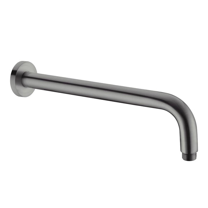 Round Shower Arm Gun Metal YSW502-GM Showers Nero