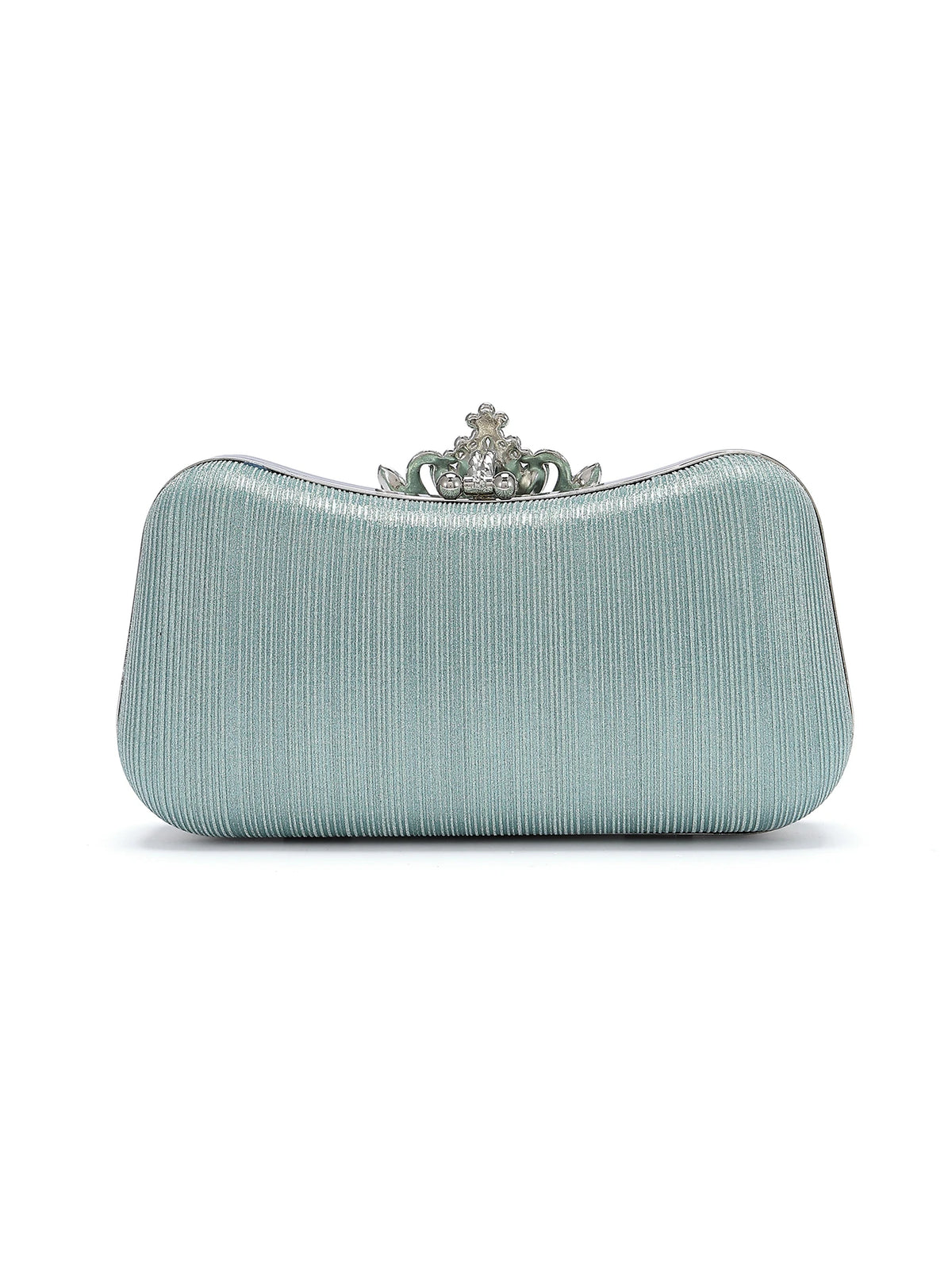 Rylithe 1pc Mint Green Glitter Luxury Crystal Elegant Evening Bag Rhinestone Clutch, Ideal Gift For Women Suitable For Party, Wedding, Banquet
