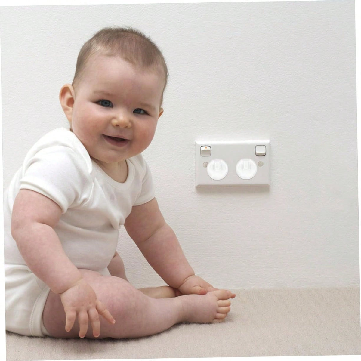 Safety Outlet Plug Covers 22-Pack, Clear – Childproof, Tamper-Resistant Plug Protectors And Outlet Covers For Baby Safety, Durable And Easy To Install Electrical Outlet Covers