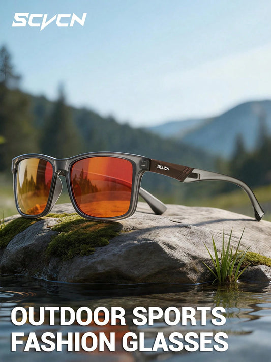SCVCN Polarized Cycling Glasses, Fishing Glasses, Outdoor Sports Glasses, Men's Mountain Bike & Road Bike Glasses, Women's Hiking & Golf Accessories, Bicycle Glasses, Classic Camping & Holiday Glasses