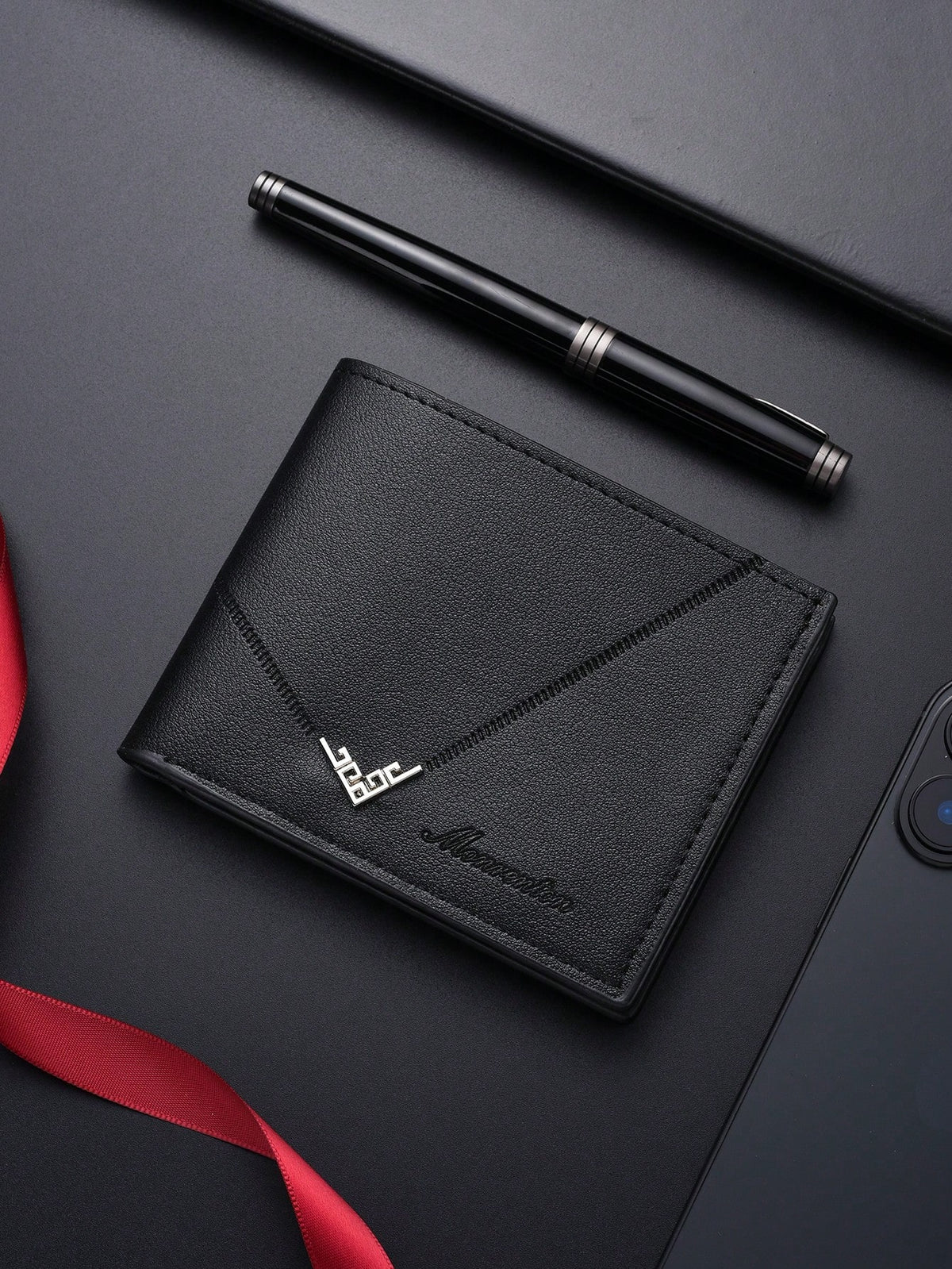 SHABILI Korean Fashion Men's Short Wallet, Classic Bestselling Horizontal Large Capacity Multi-Card Slot Business Wallet For Men Wallet Mini Wallet Purse Wallet Men Wallet Leather Small Wallet Travel