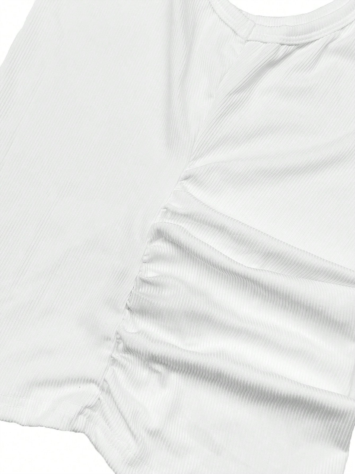 Slaydiva Casual All-Match White Cami Top With Deep U-Neck And Racerback