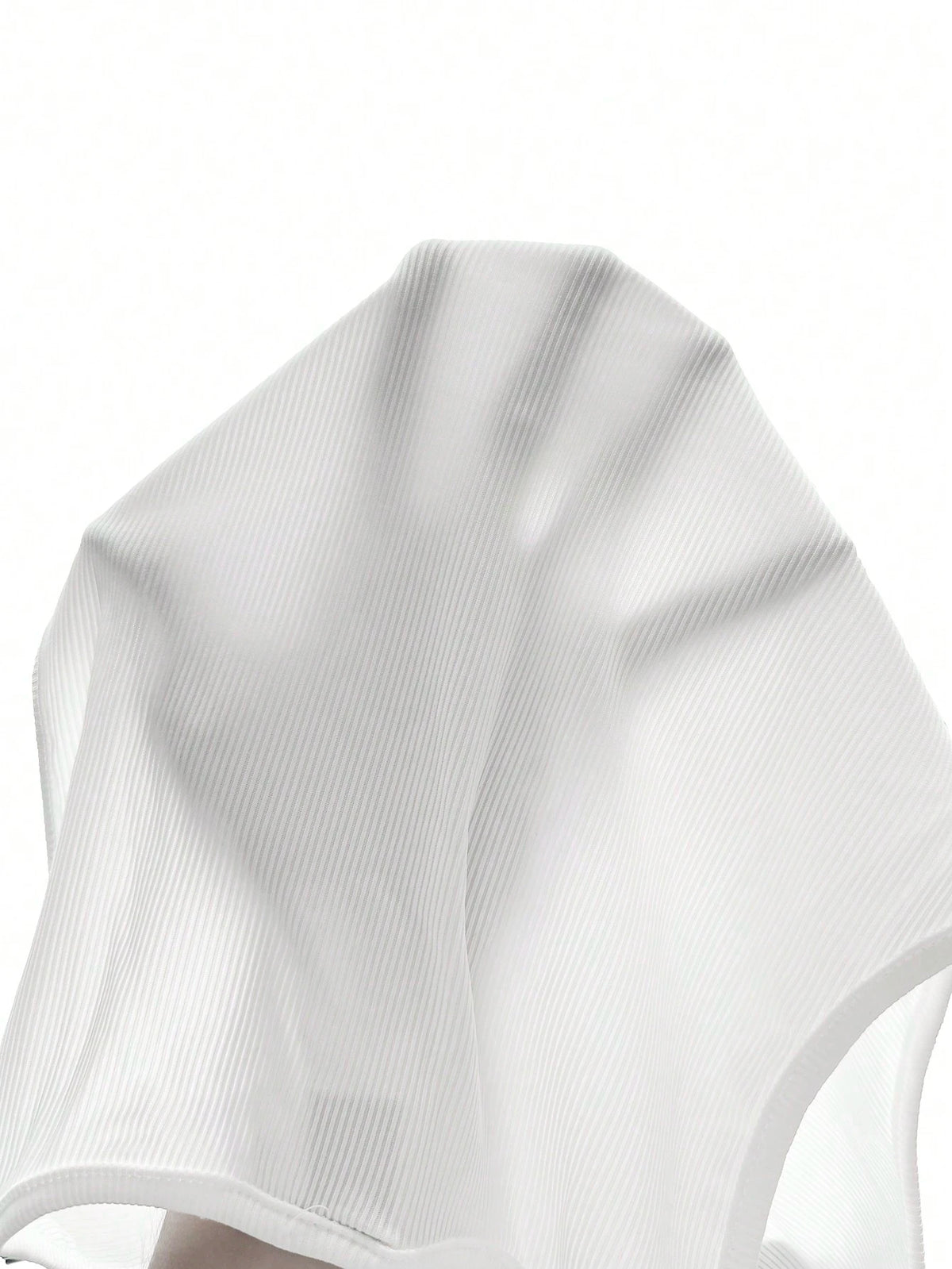 Slaydiva Casual All-Match White Cami Top With Deep U-Neck And Racerback