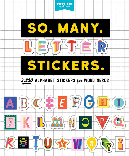 So. Many. Letter Stickers. Sticker Book