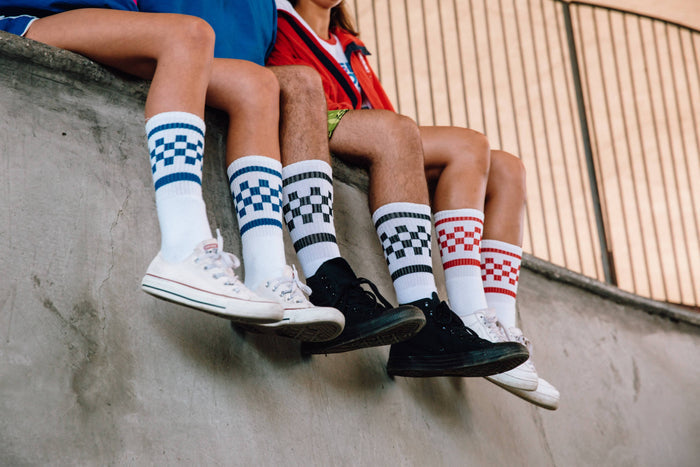 SOCCO Socks - Black & White Checkered