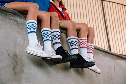 SOCCO Socks - Black & White Checkered