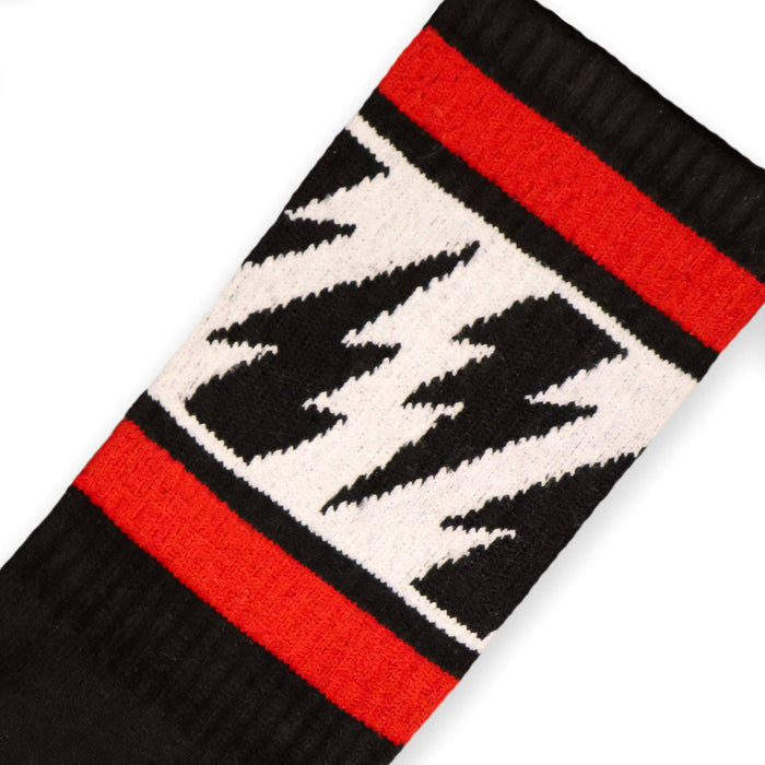 SOCCO Socks - Mike Vallely Lightning Bolt Socks (Black)