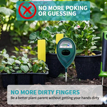 Soil Moisture Meter, Garden Plant Water Meter, Plants Moisture Meter, Lawn Soil Tester, Soil Water Gauge For Potted Plants, Plant Moisture Monitor No Battery Required Free Plant Watering Guide