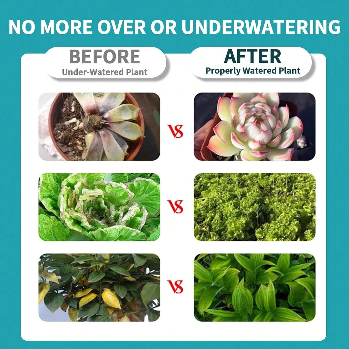 Soil Moisture Meter, Garden Plant Water Meter, Plants Moisture Meter, Lawn Soil Tester, Soil Water Gauge For Potted Plants, Plant Moisture Monitor No Battery Required Free Plant Watering Guide
