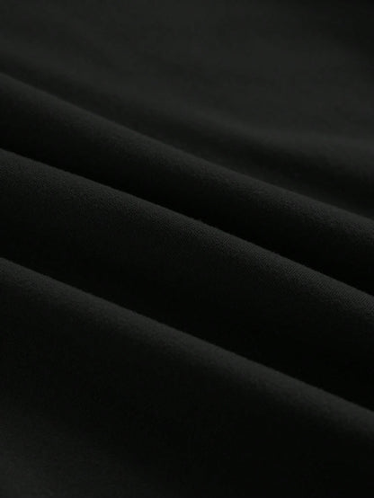 Sounds Like Me Letter Pattern Backless Halter Neck Sexy Tank Top For Women, Suitable For Daily Wear In Spring/Summer Casual Black