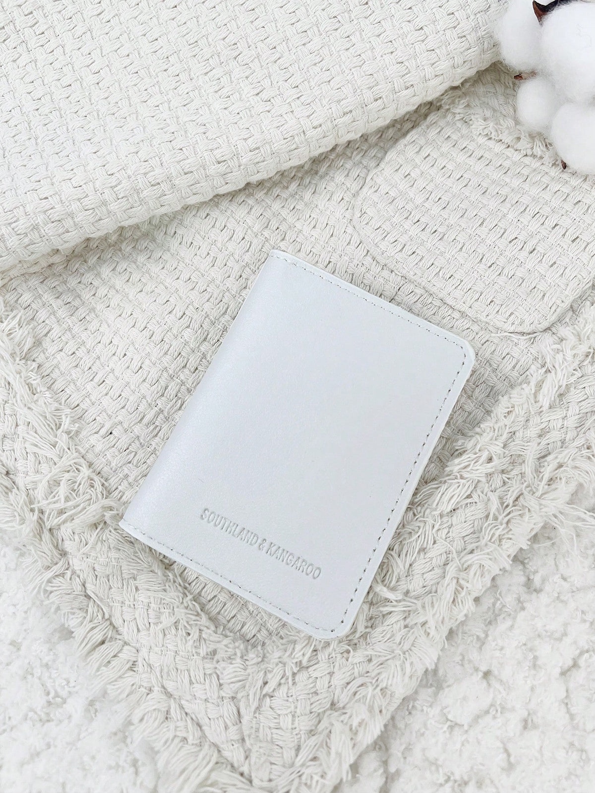 SOUTHLAND&KANGAROO White Wallet, Fashionable And Minimalist, Lightweight And Portable, Can Hold Cash, Cards, Coins, Suitable For Birthday, Anniversary, Valentine's Day And Other Occasions, Gift For Co