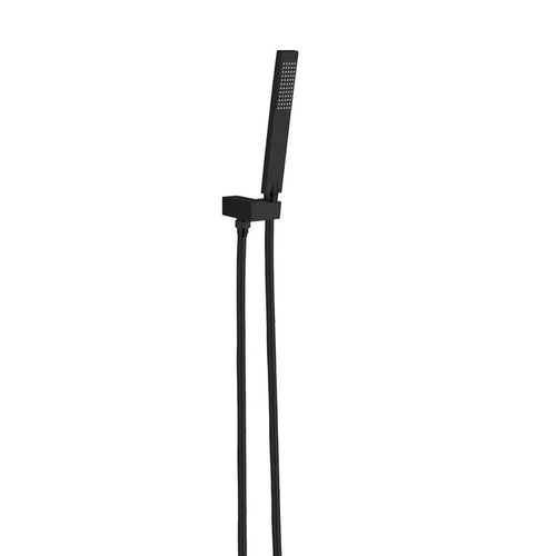 Square Shower on Bracket Matte Black YSW309-MB Showers Nero