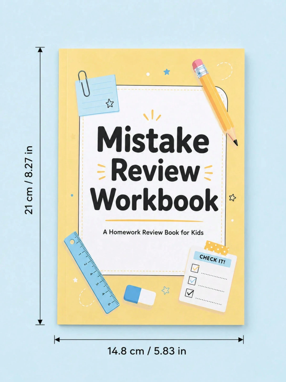 Student Error Notebook Math Mistake Summary Review Record Book Children's Homework Error Analysis Correction Tracking Workbook Back To School Learning Supplies Holiday Study Gift
