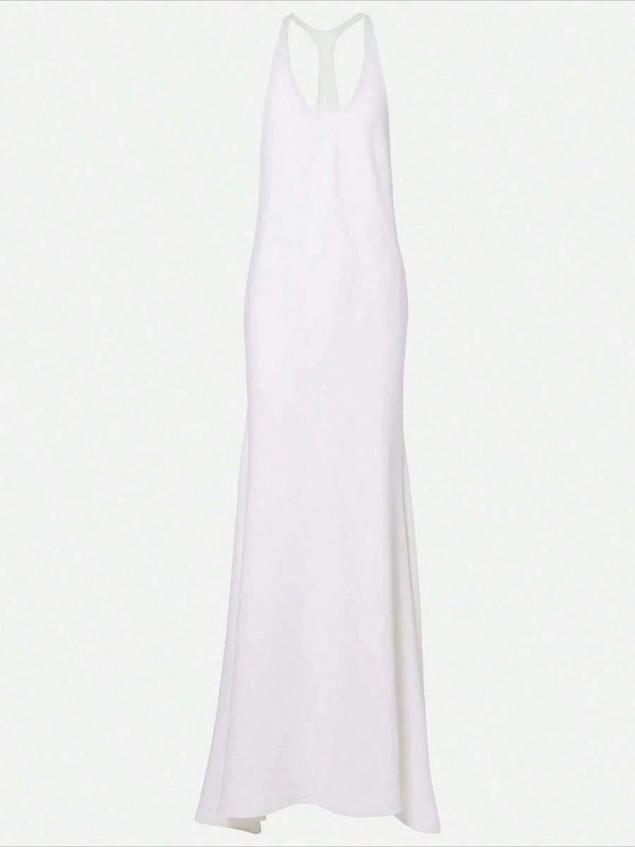 Summer Dresses For Women2026 New Arrival Women's European American White Long Dress- Summer Sexy Cami Dressdresses For Women