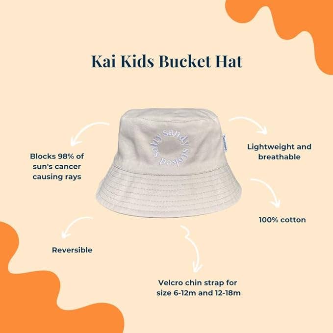Sunguard - Kai Kids Bucket Hat - Sand (Final Sale)