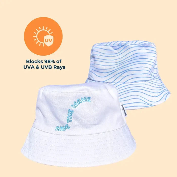 Sunguard - Kai Kids Bucket Hat - White Wave (Final Sale)