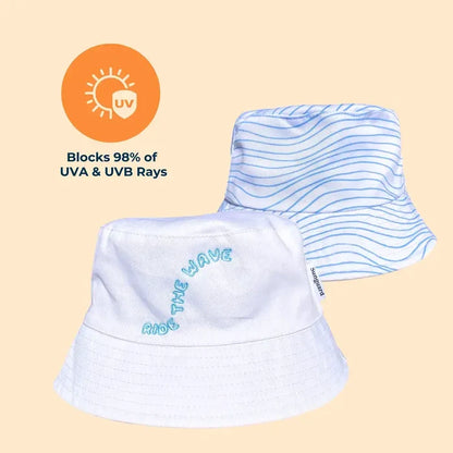Sunguard - Kai Kids Bucket Hat - White Wave (Final Sale)