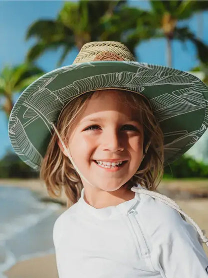Sunguard - Little Straw Lifeguard Hat - Banana Leaves
