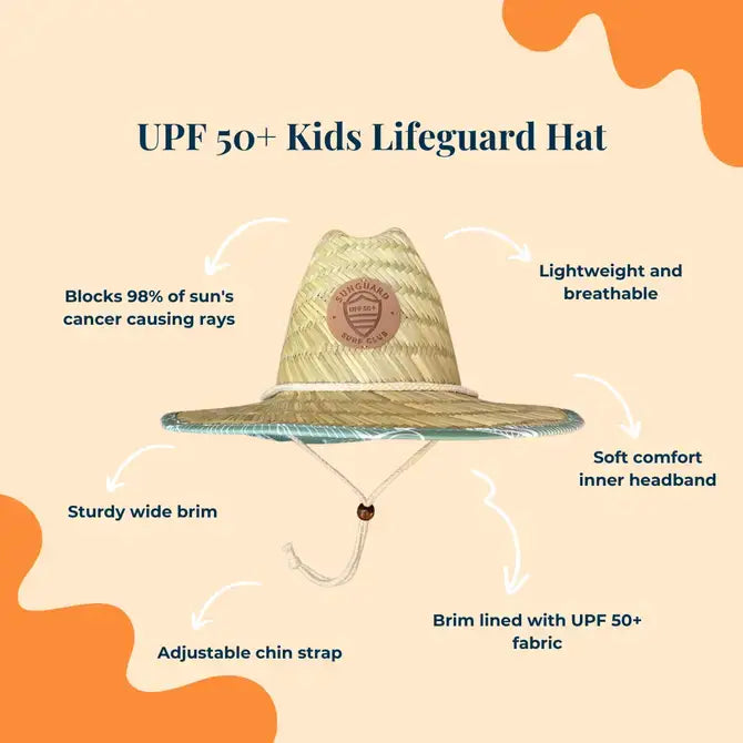 Sunguard - Little Straw Lifeguard Hat - Banana Leaves