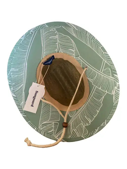 Sunguard - Little Straw Lifeguard Hat - Banana Leaves