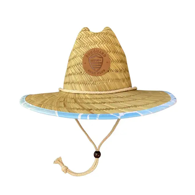 Sunguard - Little Straw Lifeguard Hat - Blue Monstera