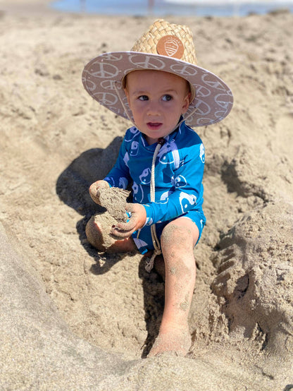 Sunguard - Little Straw Lifeguard Hat - Peace