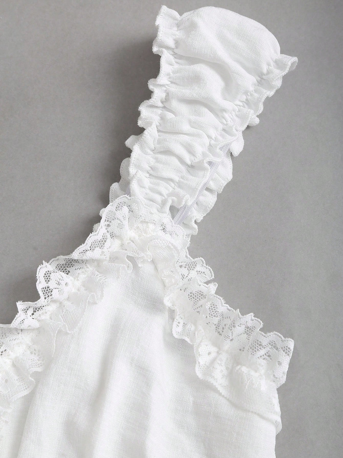 Sunnyshic Bow Tie & Lace Trim Patchwork Mini White Dress White Sundresses For Women Pin For Dress High Quality Dress Lily Dress Retro Dresses For Woman