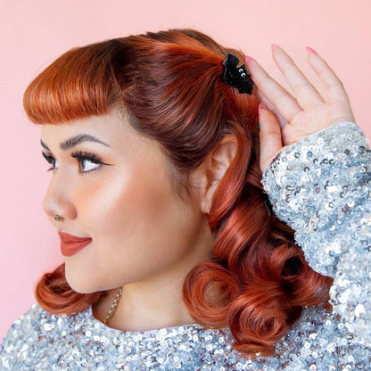 Sunshine Studios Mini Hair Clip - Let's Hang Bat