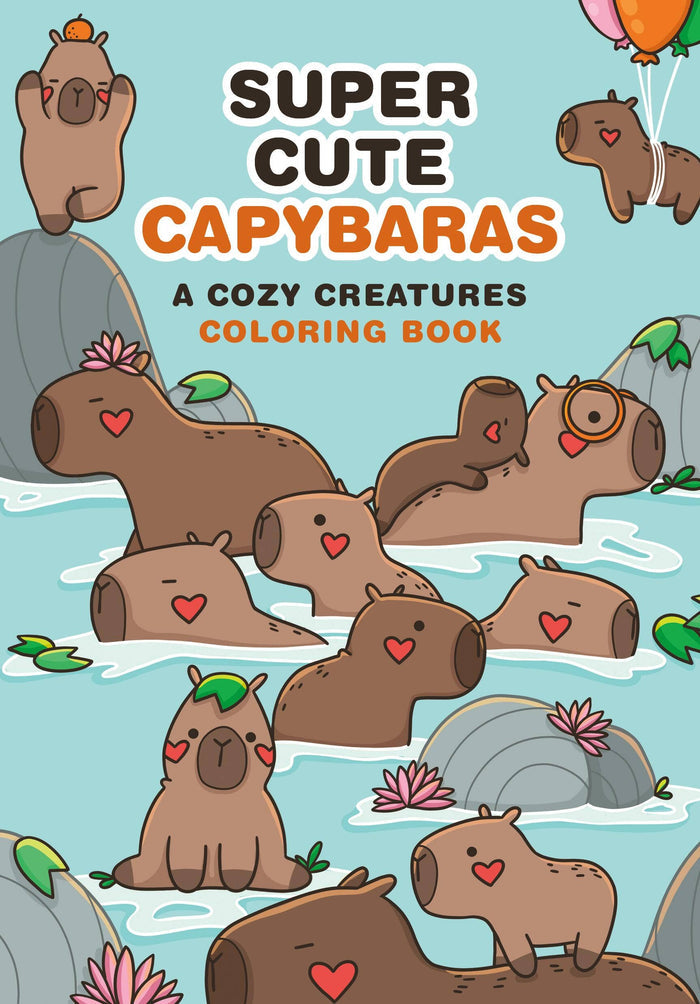 Super-Cute Capybaras Coloring Book
