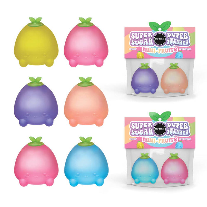 Super Duper Sugar Squishy Mini Fruits (2 Pack)