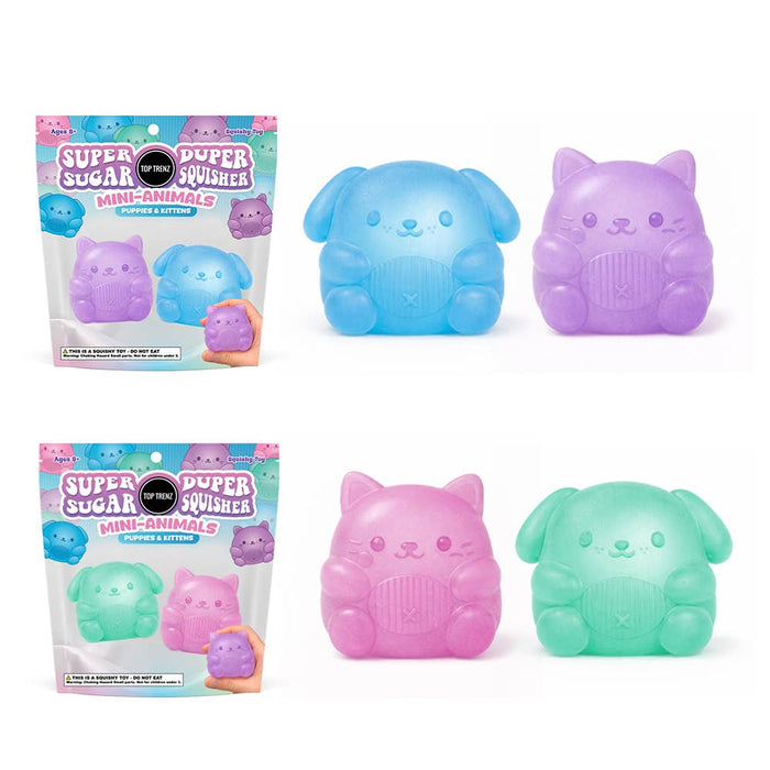 Super Duper Sugar Squishy Mini Kitty & Puppy (2 Pack)