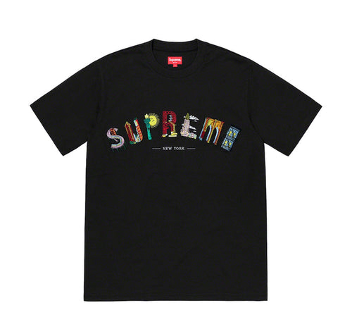 Supreme City Arc Tee White Black