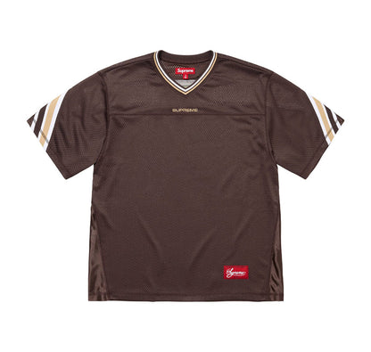 Supreme Jacquard Rib Football Jersey Brown