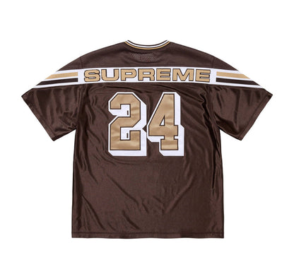 Supreme Jacquard Rib Football Jersey Brown