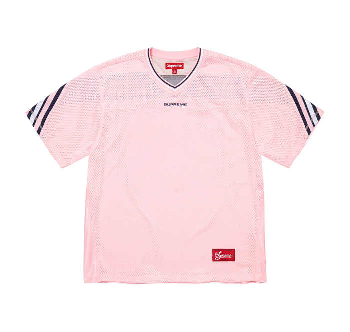 Supreme Jacquard Rib Football Jersey Pink