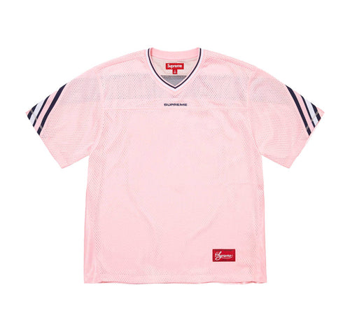 Supreme Jacquard Rib Football Jersey Pink