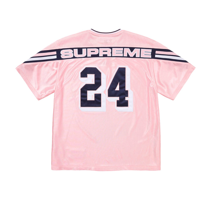 Supreme Jacquard Rib Football Jersey Pink