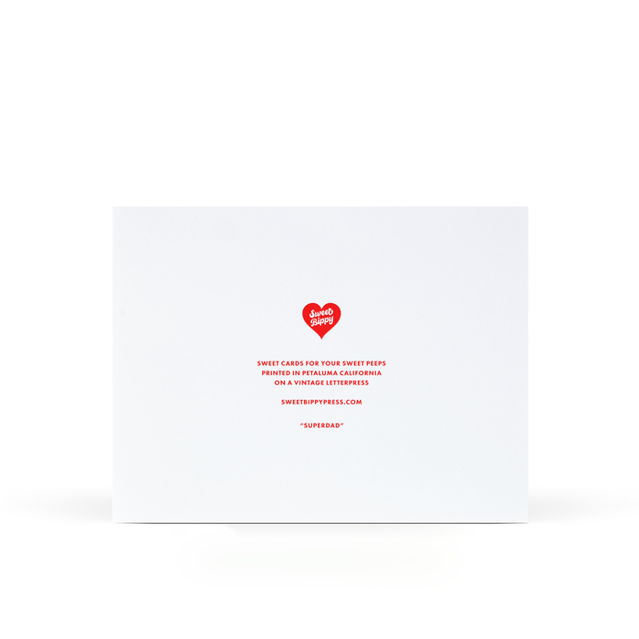 Sweet Bippy Press - Superdad Greeting Card