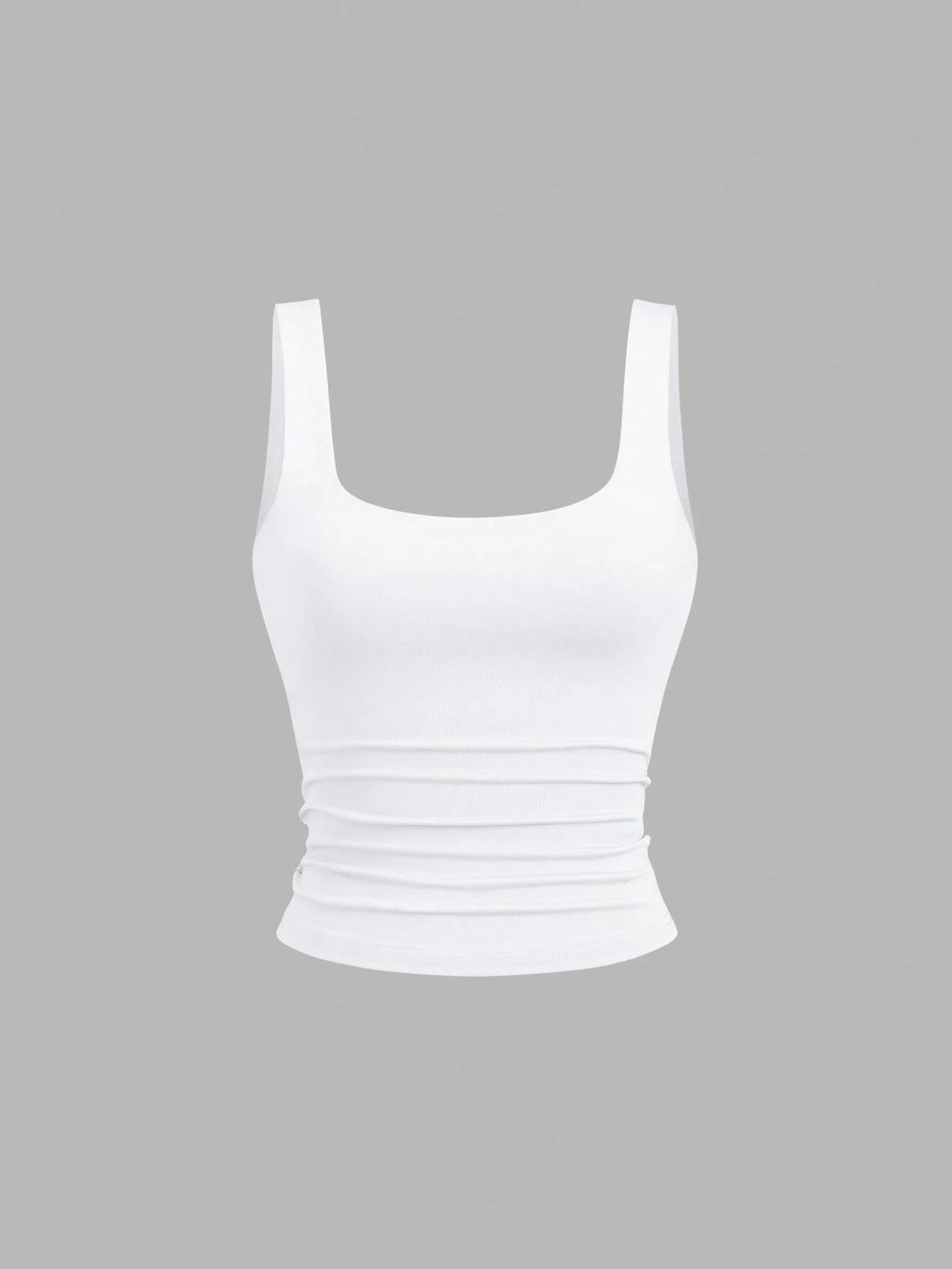 Sweetra Women's Casual Pleated Scoop Neck Tank Top, Summer