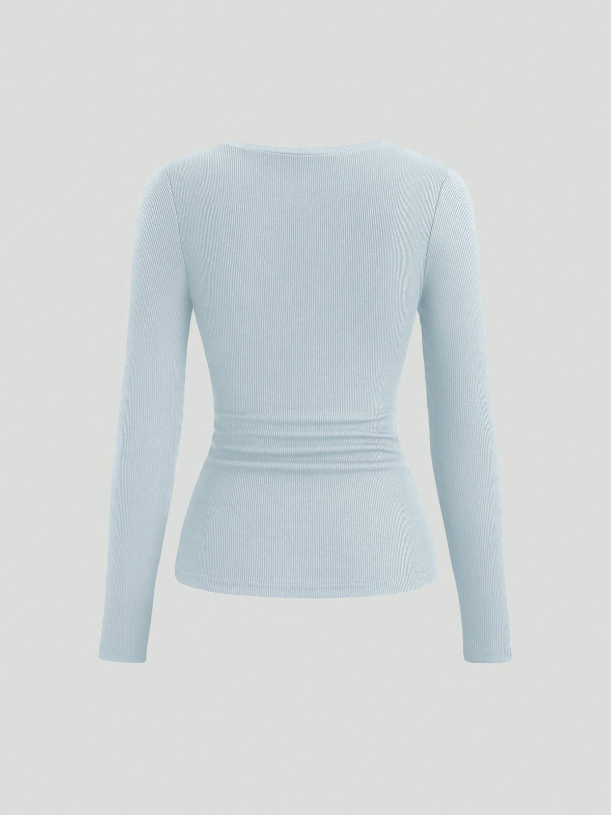 Sweetra Women's Lace Trim Mock Neck Long Sleeve Solid Color T-Shirt, Autumn